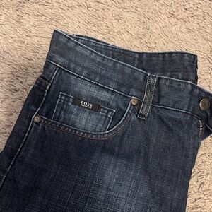 Boss Men's Denim Slim Jeans in Deep Indigo